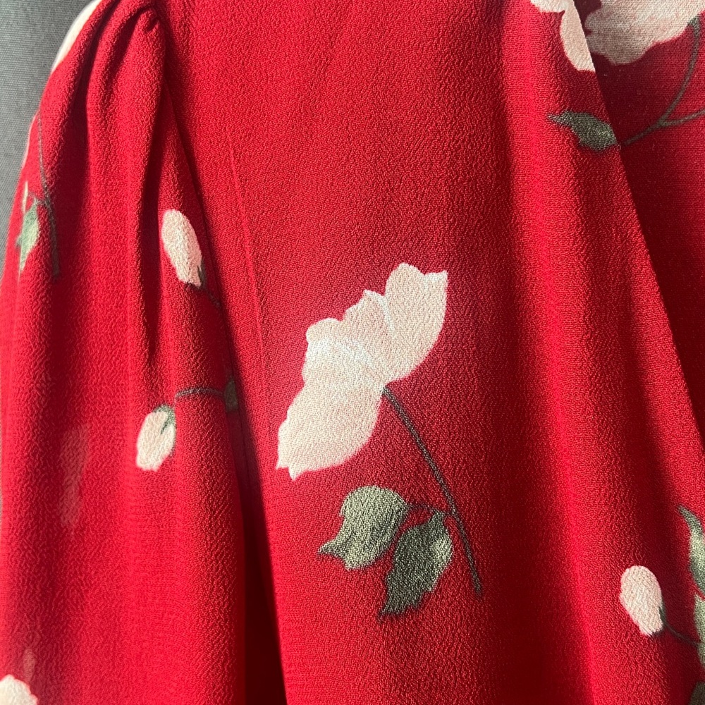Reformation Red Floral Dress - Picture 6 of 7